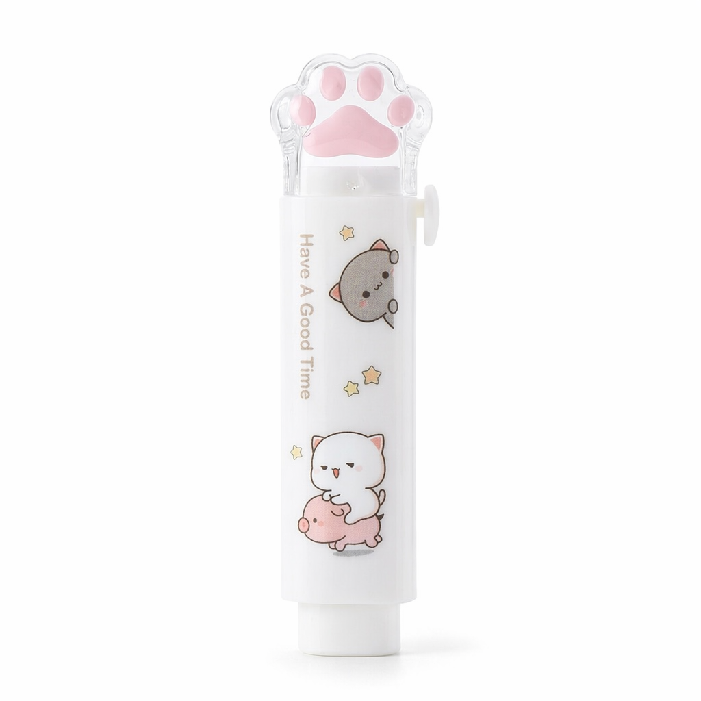 Peach Cat Eraser for Kawaii Stationery Lovers 1