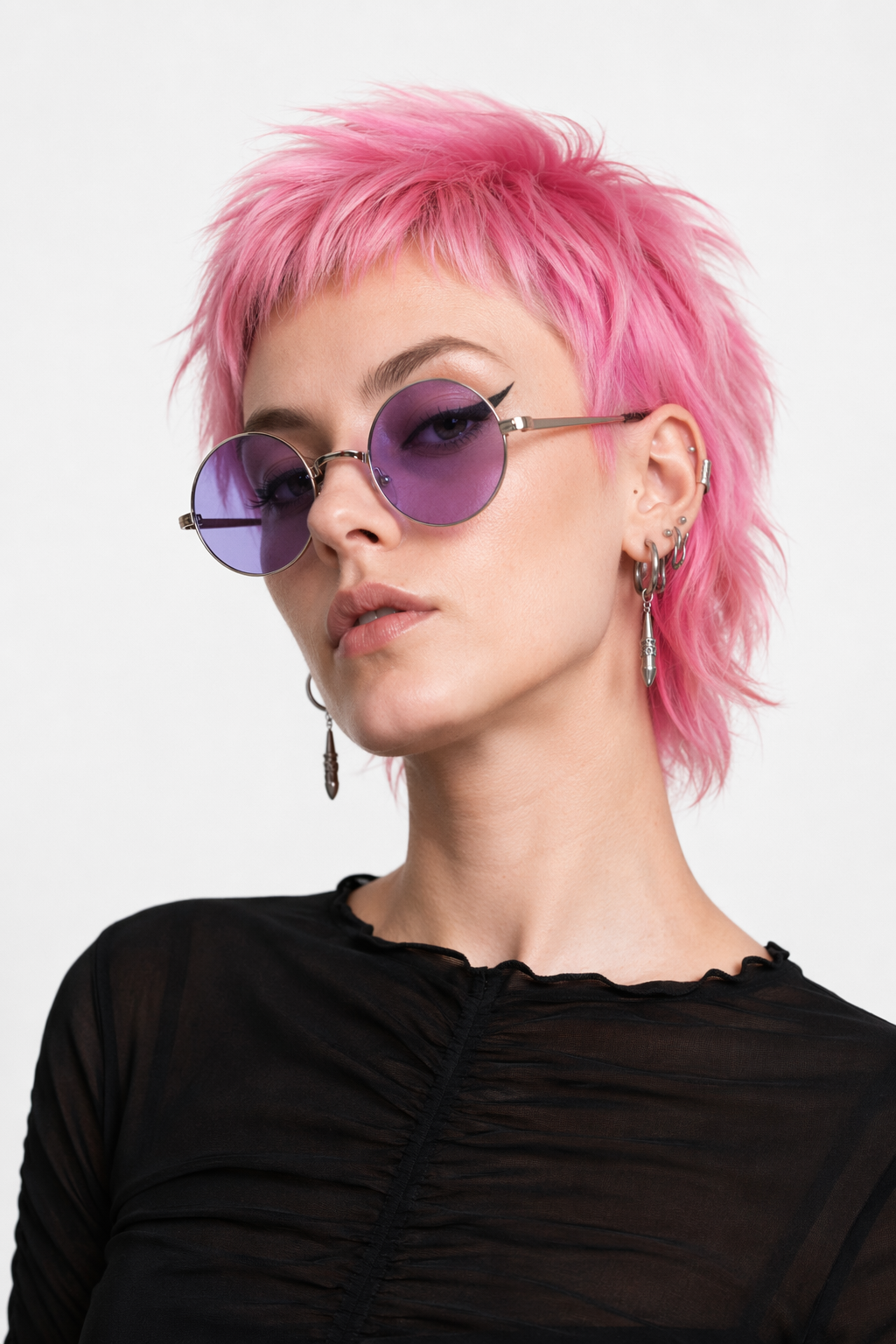 Candy Colored Circle Glasses for Every Style and Aesthetic Purple