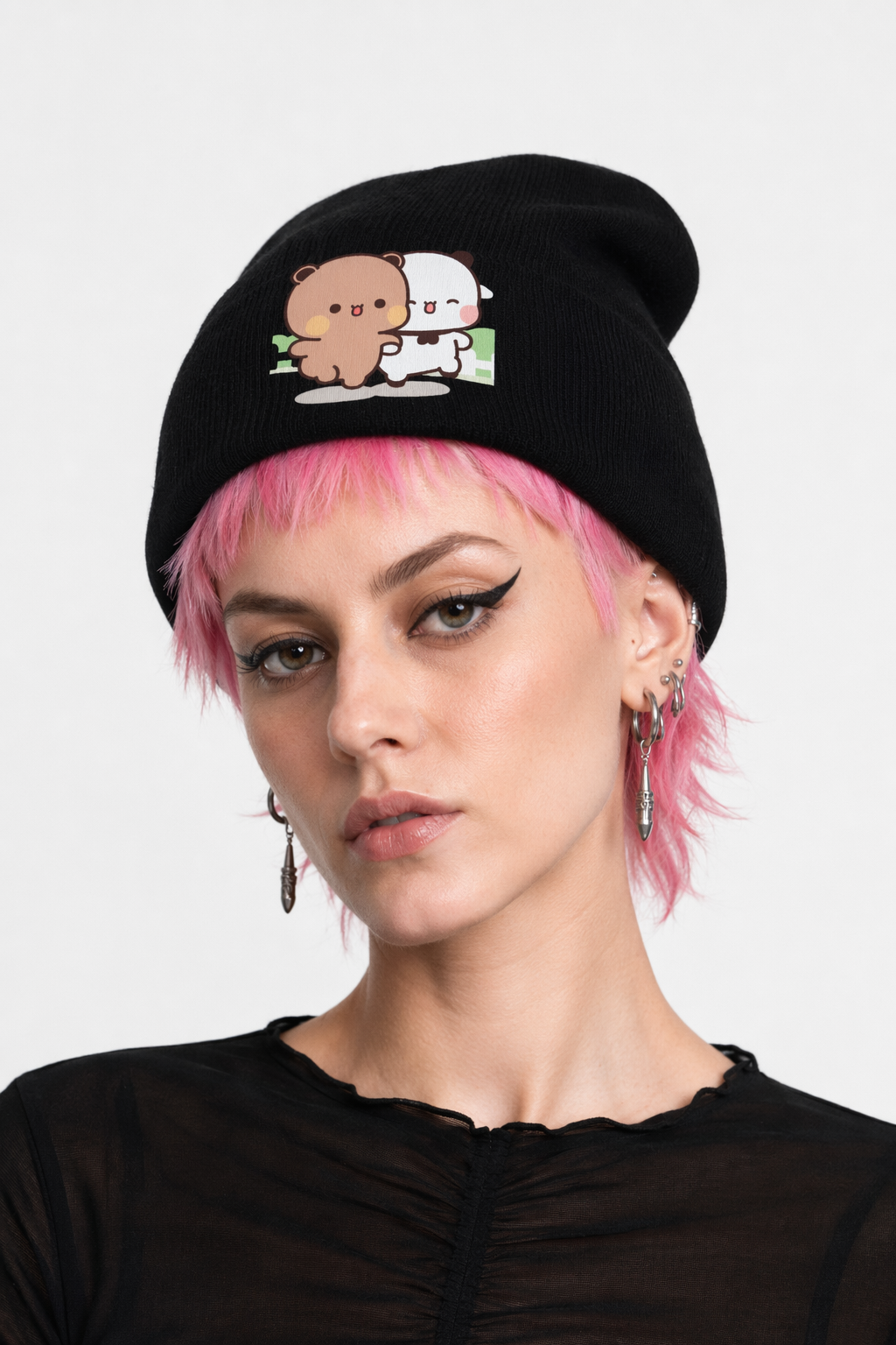 Bubu Beanie for Cozy Style with Adorable Embroidered Design One size