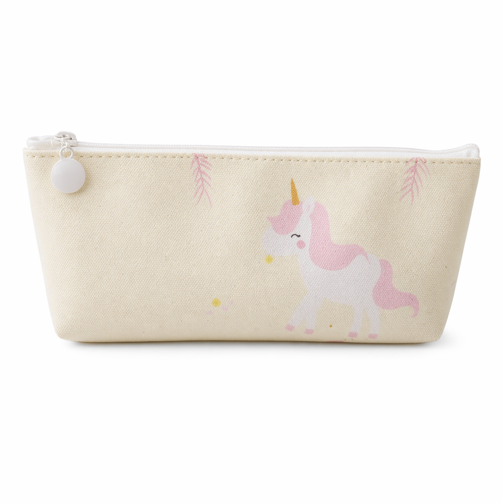 Pastel Unicorn Mermaid Pencil Case for Storing Essentials Yellow Unicorn