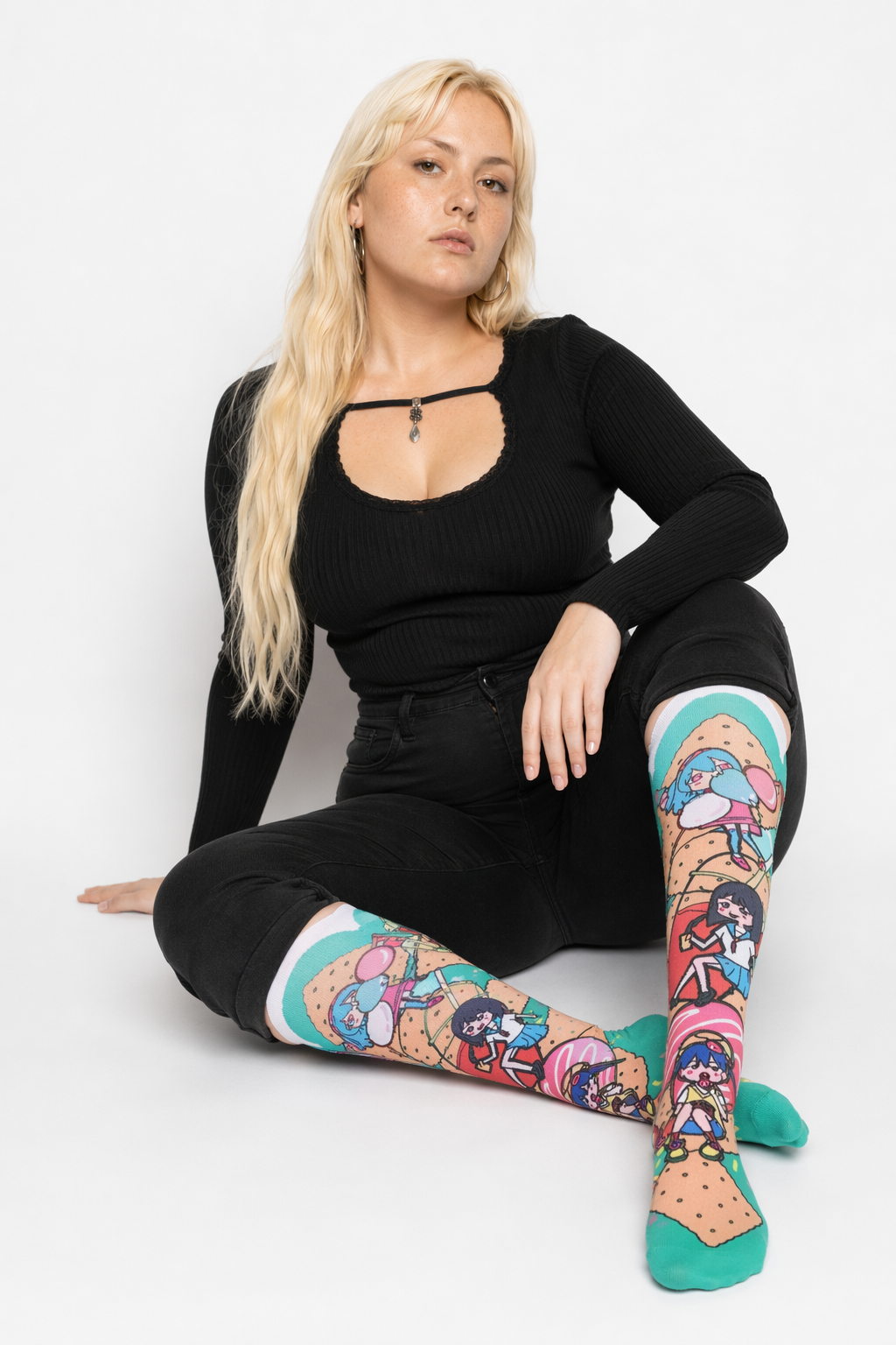 Kawaii Anime Food Inspired Colorful Socks Default Title
