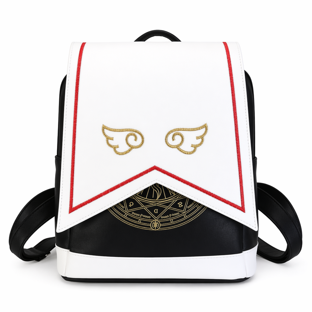 Magical School Girl Backpack with Vibrant Embroidery and Stunning Details Default Title