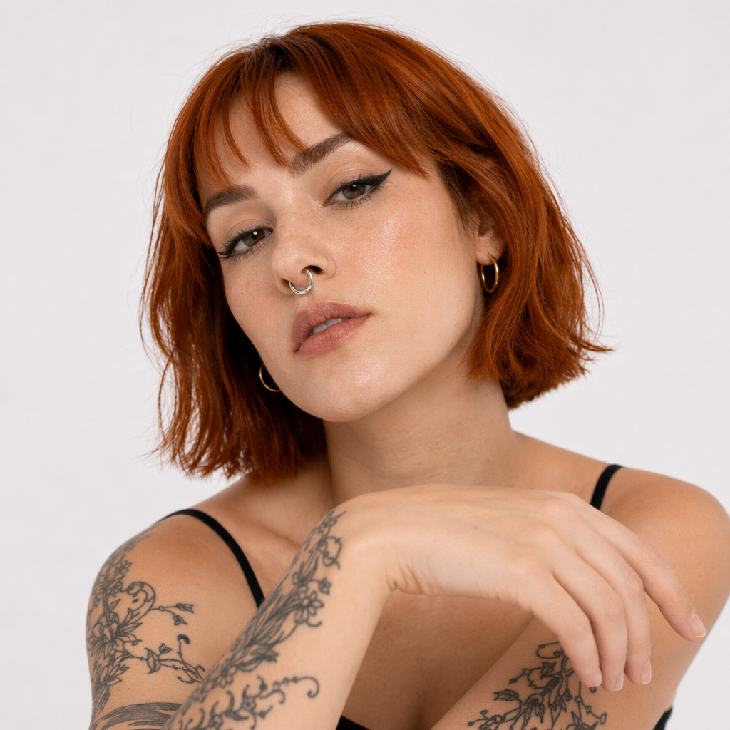 Realistic Septum Nose Rings for a Stylish Piercing Look Plain Silver