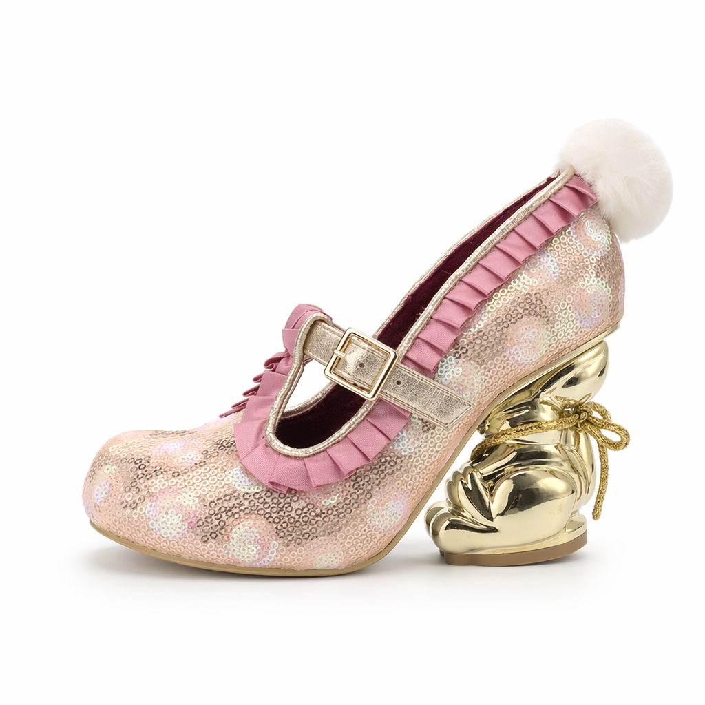 Luxury 3D Bunny Platform Shoes in Quality Vegan Leather 9