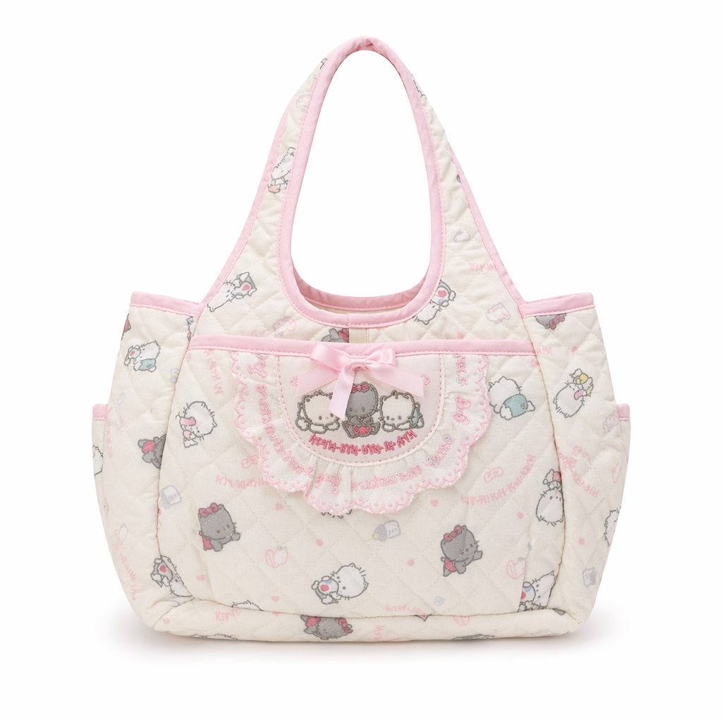Kawaii Friends Duffle Bag for Cat Lovers Big Bag
