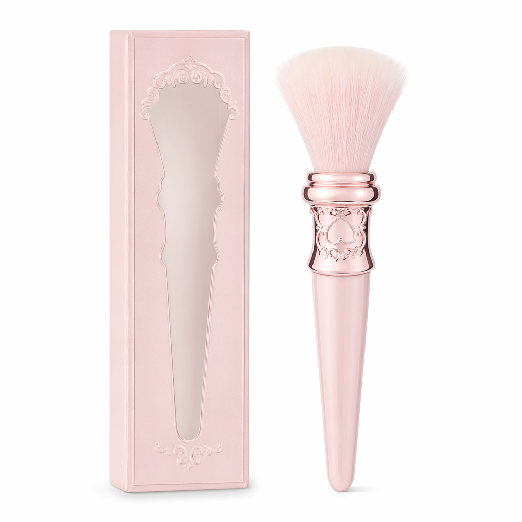Mystical Unicorn Wool Stipple Brushes for Luxurious Makeup Application Pink