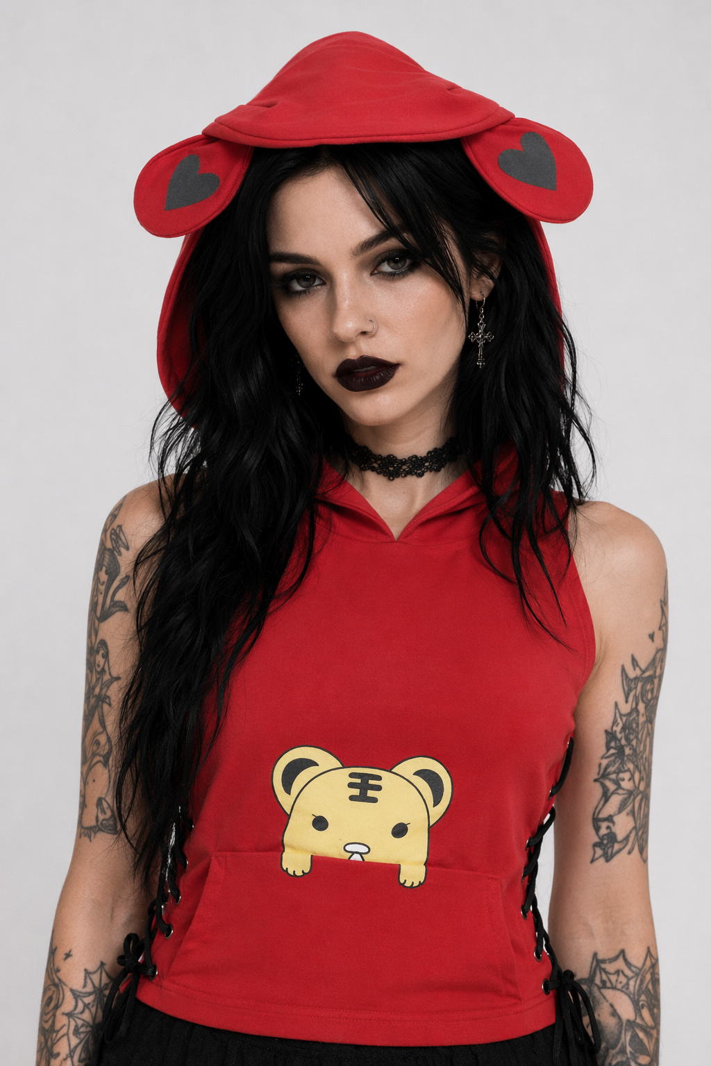 Cute Baby Bear Hoodie with Bear Ears and Kangaroo Pouch Default Title