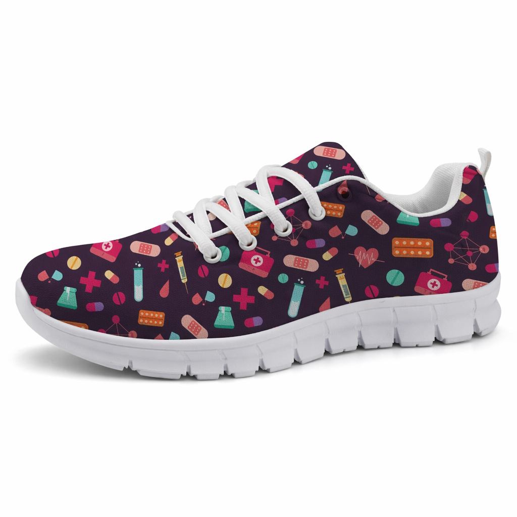 Bold Purple Sneakers Inspired by Medicine for Adventurous Runs 12