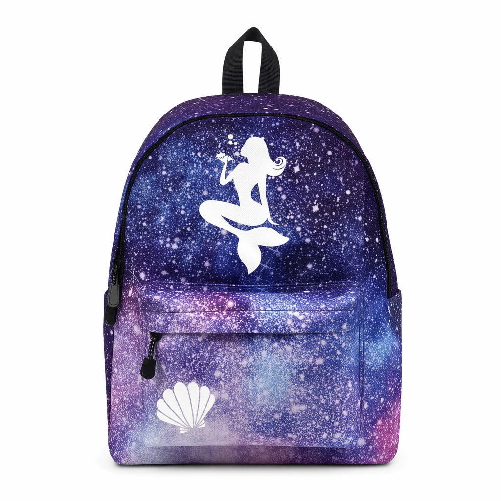 Kawaii Mermaid and Sea Creature Backpacks in Fun Designs Starry 1
