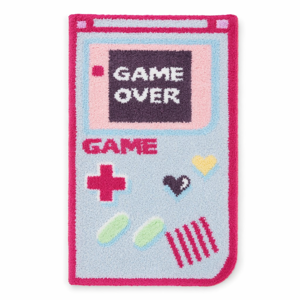 eGirl Gaming Area Rug with Gameboy Design in Pastel Colors Gameboy
