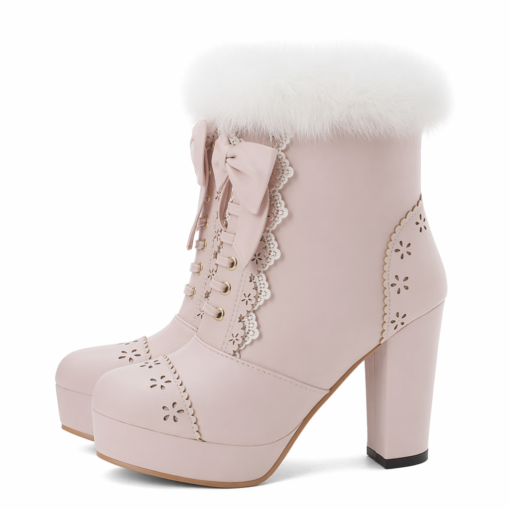 Holiday Themed Sweet Lolita Booties in New Condition Org InStock Default