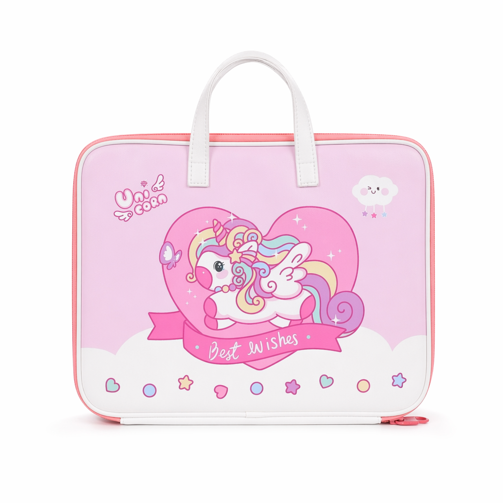 Milky Pastel Fairy-Kei Laptop Cover for Kawaii Aesthetic Lovers Best Wishes Unicorn