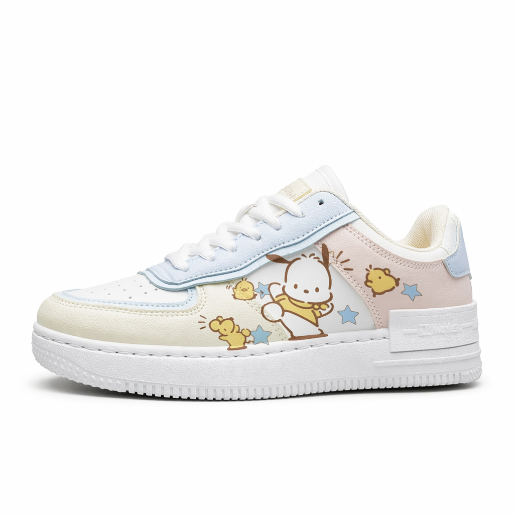 Tiny Pupper Pastel Sneakers for Kawaii Style and Comfort Pochacco