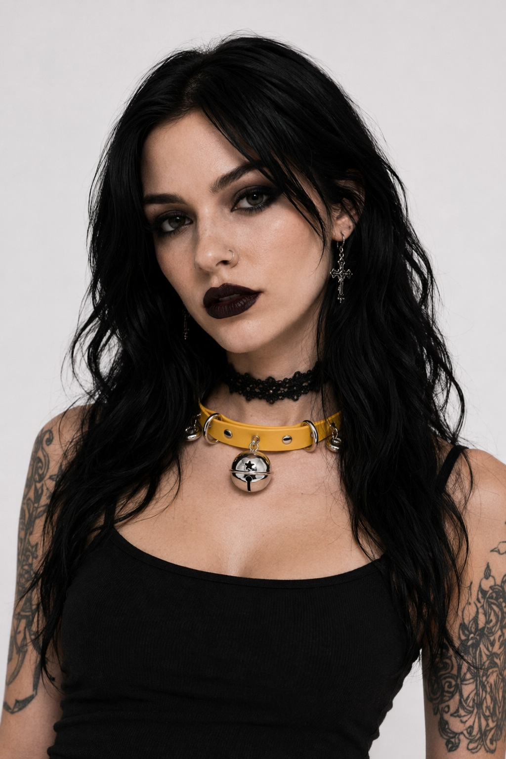 Gorgeous Bell Collar Inspired by Neko Cosplay Culture Yellow
