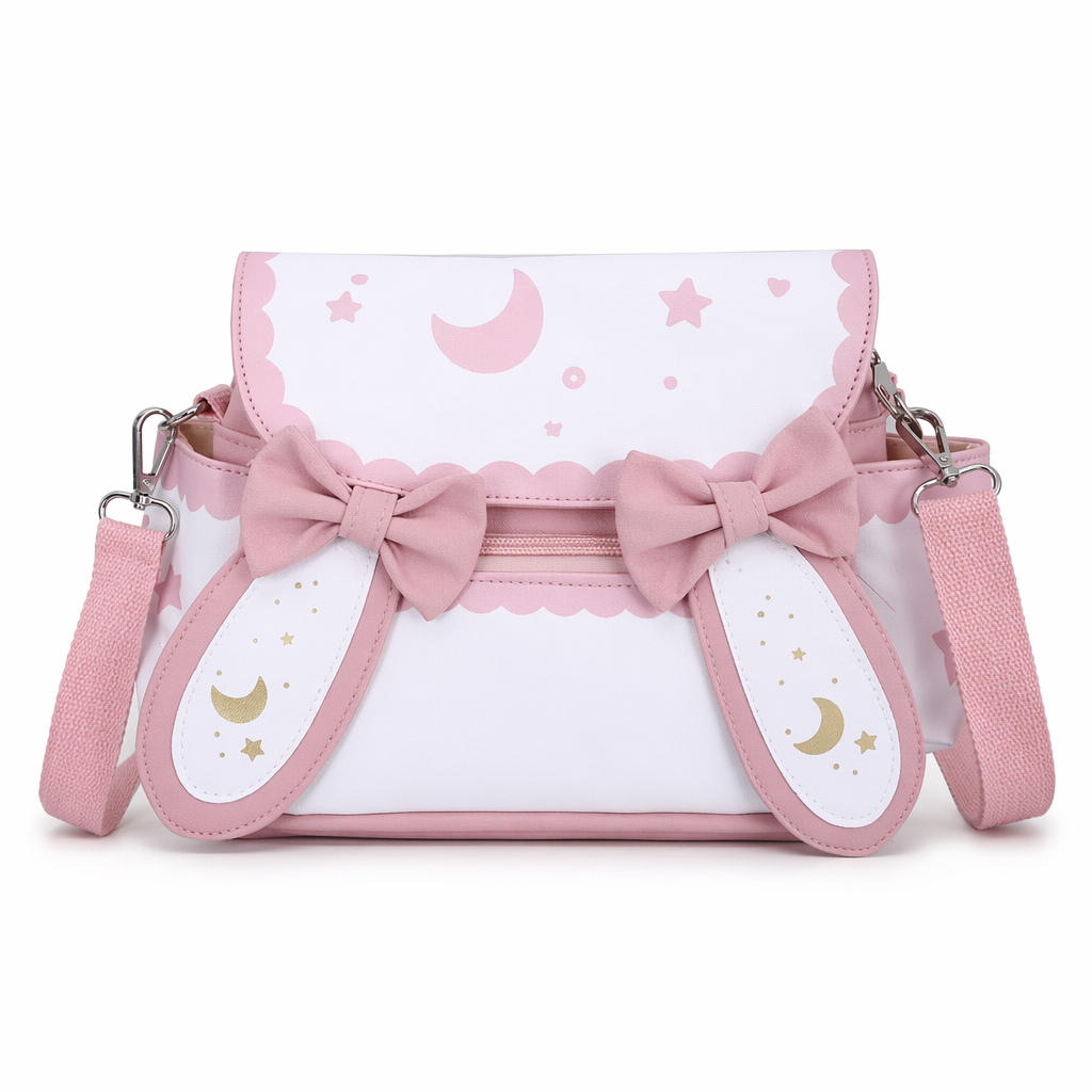 Star Bunny Vegan Leather Lolita Purse with Cute Rabbit Ears Default