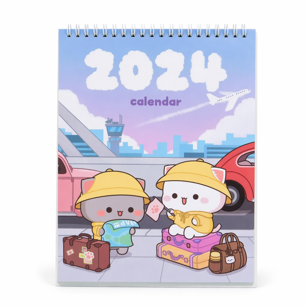 Limited Edition Peach & Goma 2024 Calendar with Exclusive Illustrations 1
