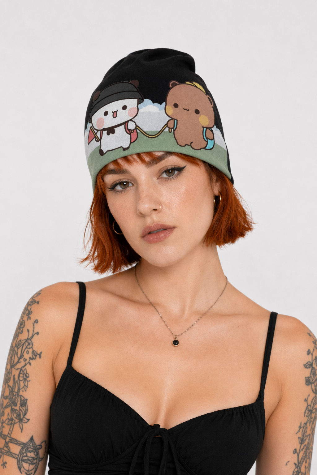 Bubu & Dudu Hat in Comfortable Fabric for a Fun and Stylish Look black