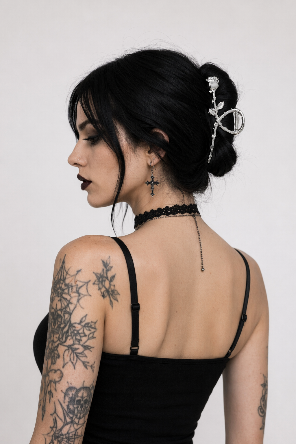 Dainty Floral Ceramic Hair Claw Clip for a Unique Style 22
