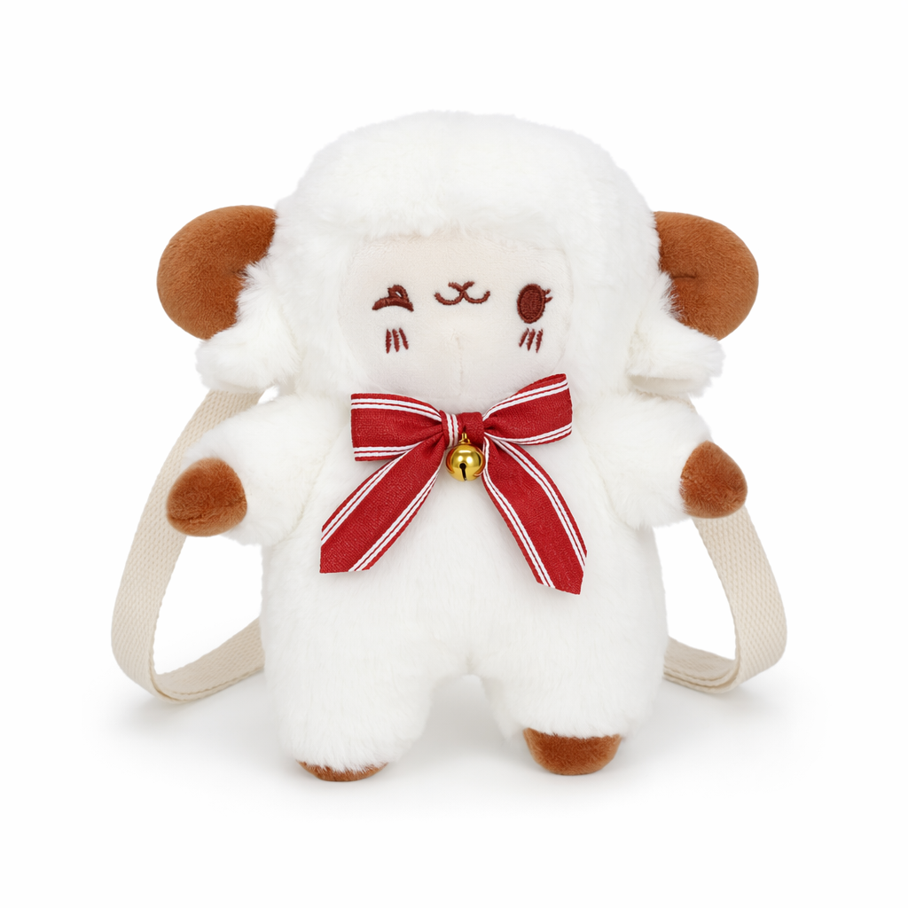3D Kawaii Ram Sheep Crossbody Handbag for Cosparty Winky Face