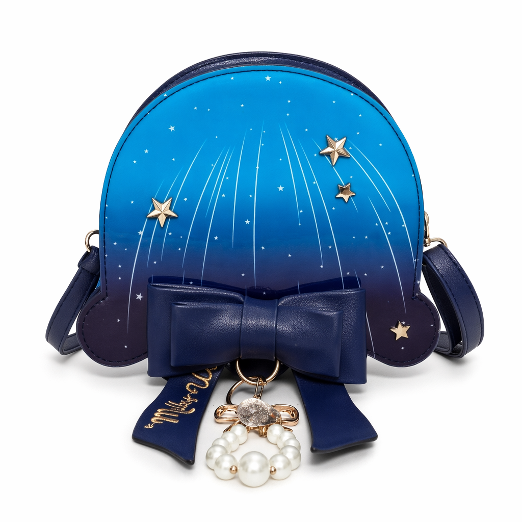 Exquisite 3D Jellyfish Lolita Purse with Luxurious Details Dark Blue