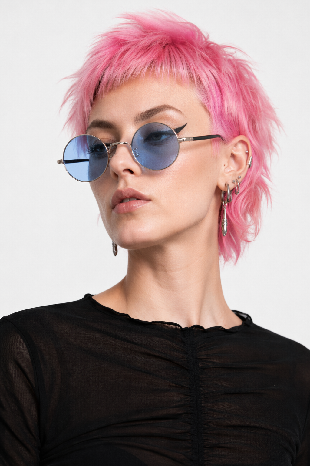 Candy Colored Circle Glasses for Every Style and Aesthetic Blue
