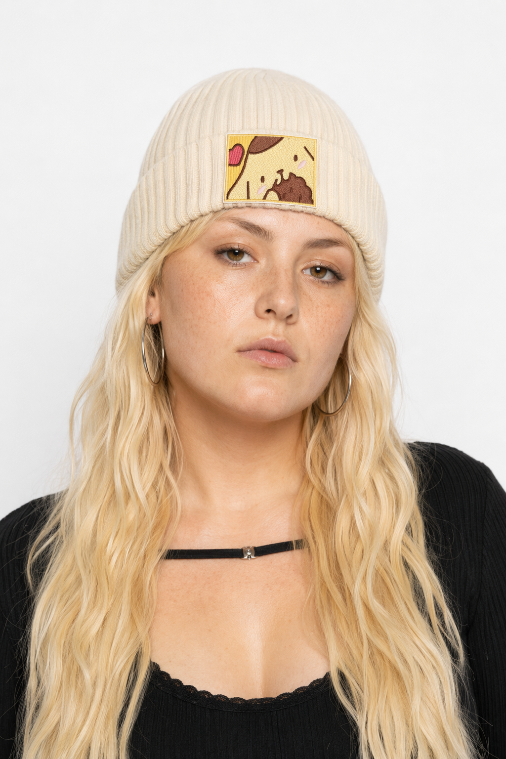 Sanrio Inspired Kawaii Embroidered Beanies for Cozy Warmth Pompompurin