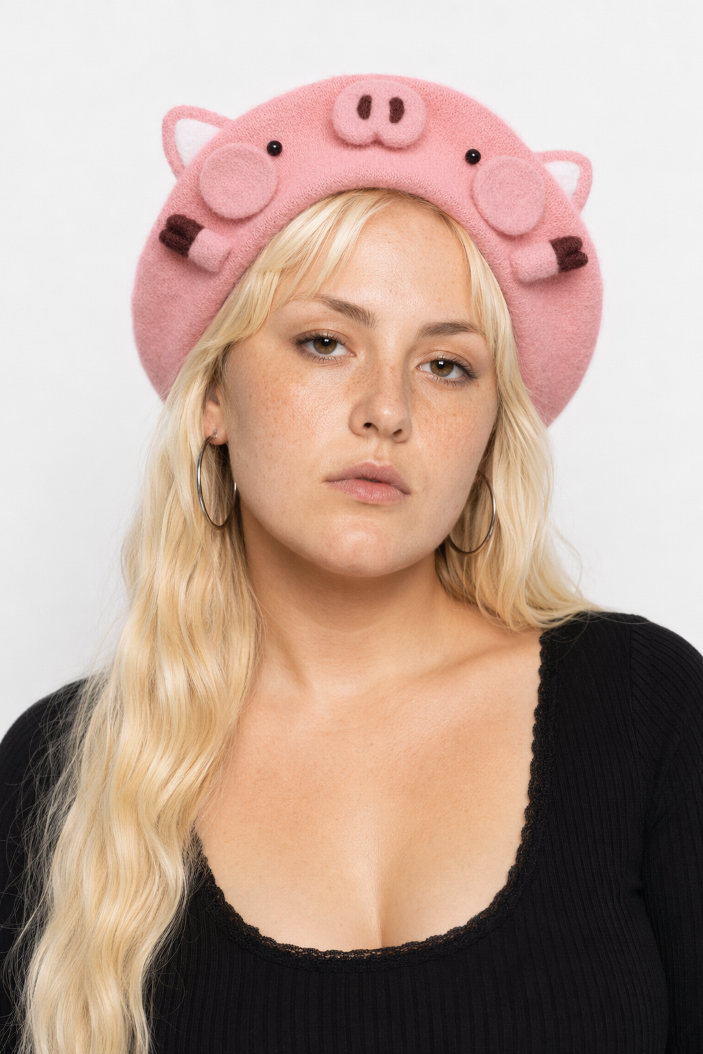 Kawaii Berets for Stylish Lolita Fashion and Accessories Pink Pig