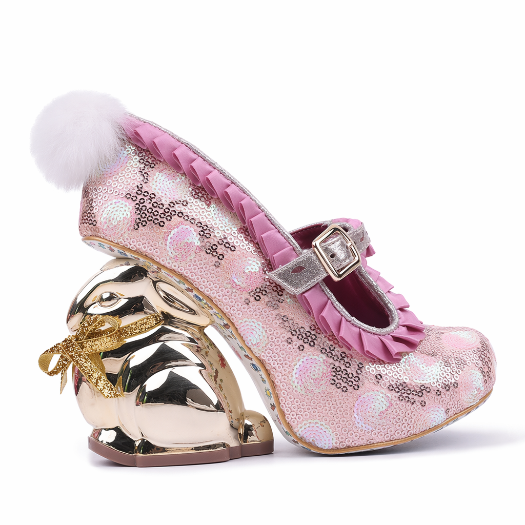 Luxury 3D Bunny Platform Shoes in Quality Vegan Leather 6
