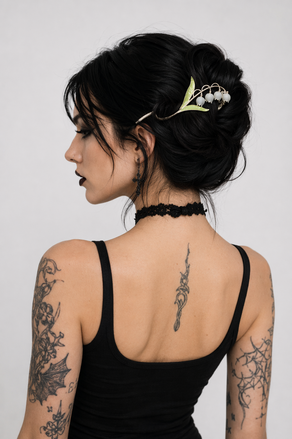 Dainty Floral Ceramic Hair Claw Clip for a Unique Style 7