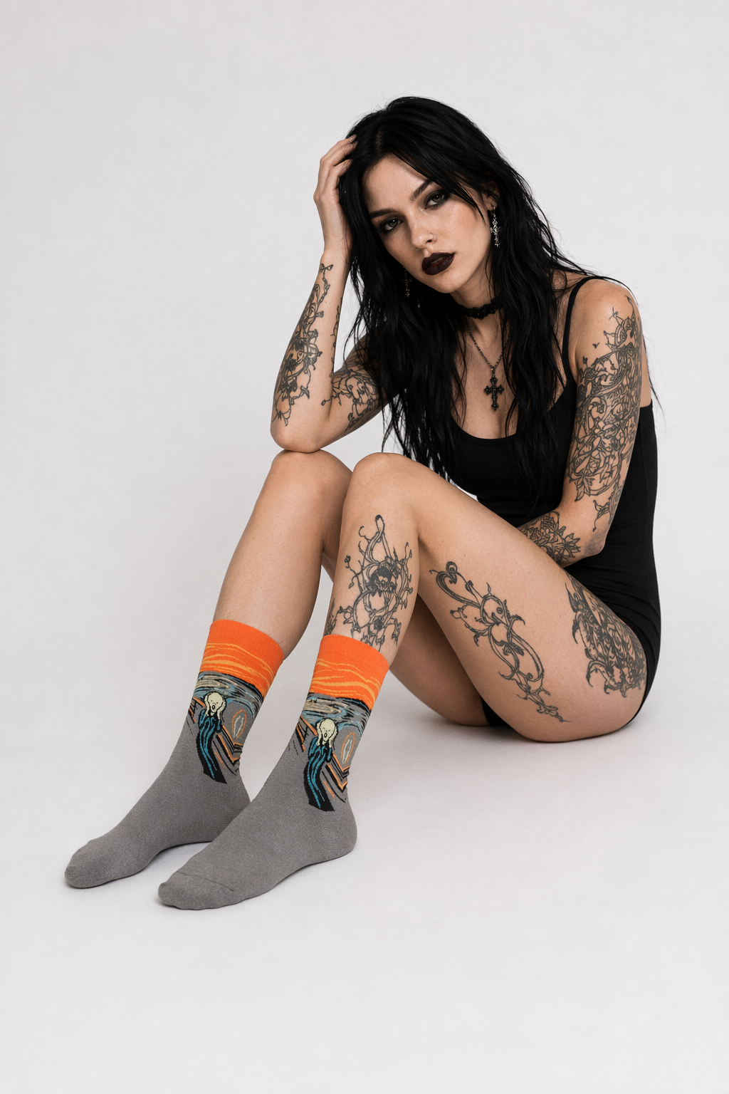 Cozy Knit Socks Featuring Vintage Artwork by Famous Artists 3
