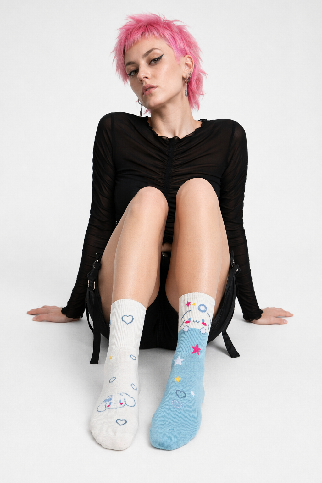 Sweet Puppy Sock Sets for Kawaii Enthusiasts 3pcs Set 2