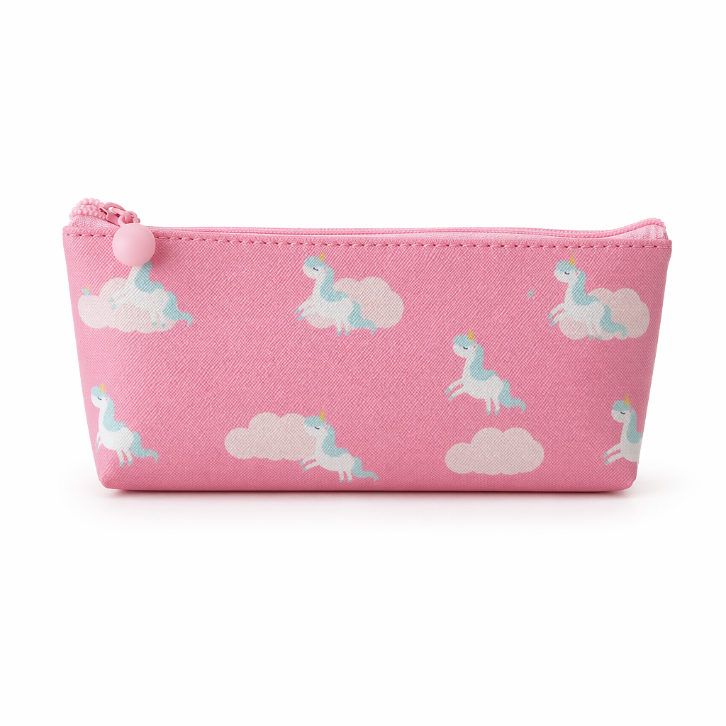 Pastel Unicorn Mermaid Pencil Case for Storing Essentials Pink Unicorns