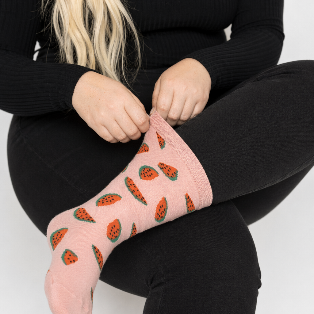 Kawaii Fruit Socks for a Sweet and Cozy Look Watermelon