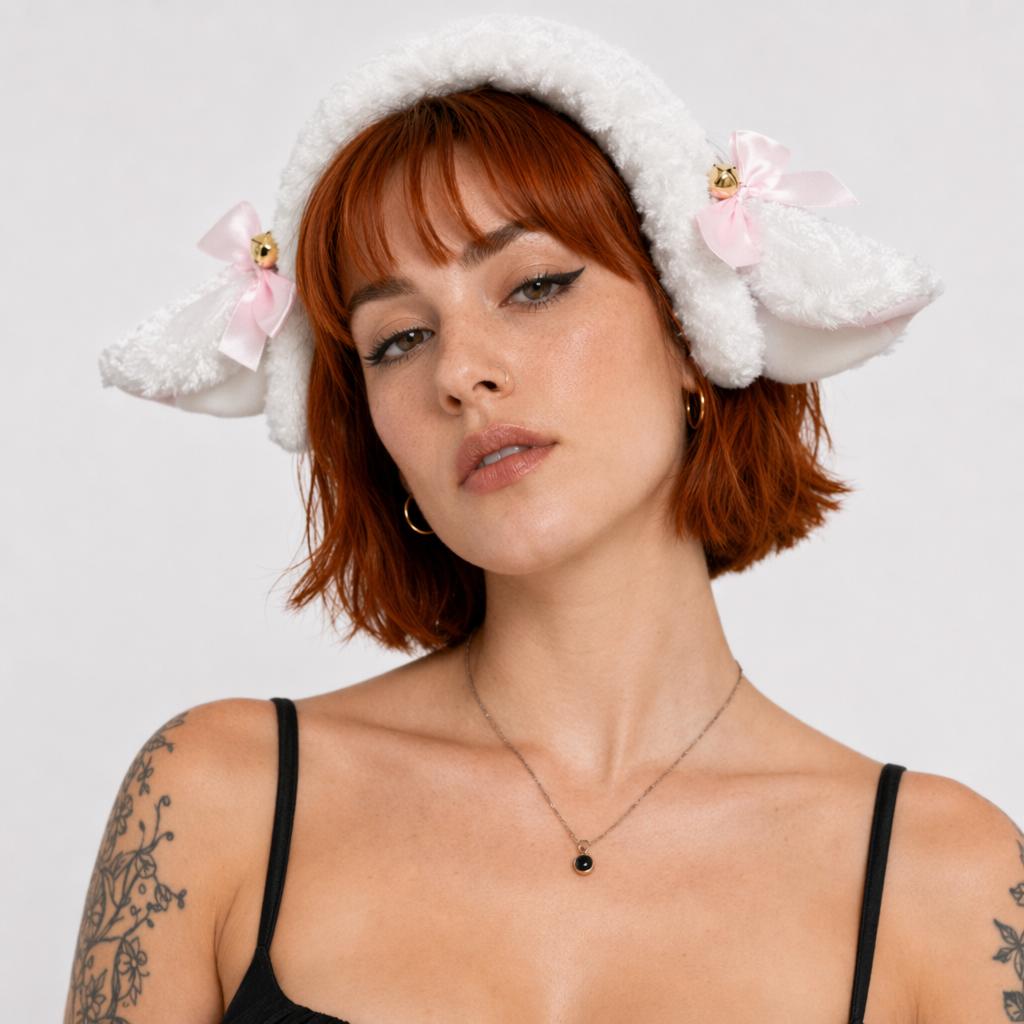 Fluffy Sheep-Inspired Headbands for a Cute Style Boost Sheep with Bells