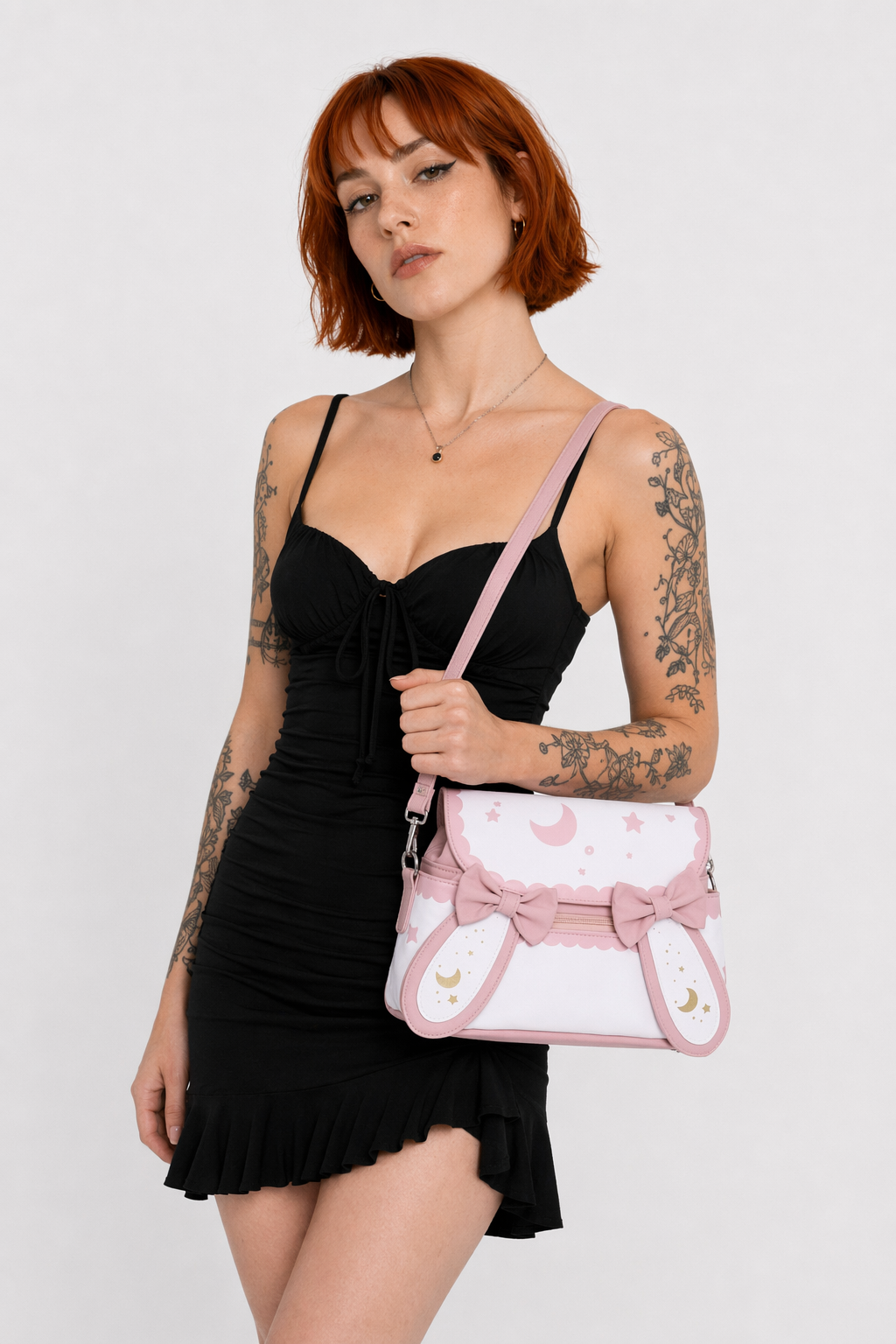 Star Bunny Vegan Leather Lolita Purse with Cute Rabbit Ears Default