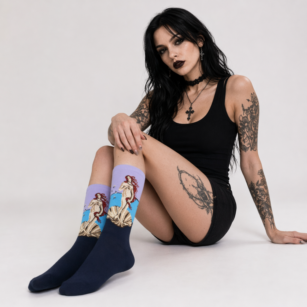 Cozy Knit Socks Featuring Vintage Artwork by Famous Artists 10