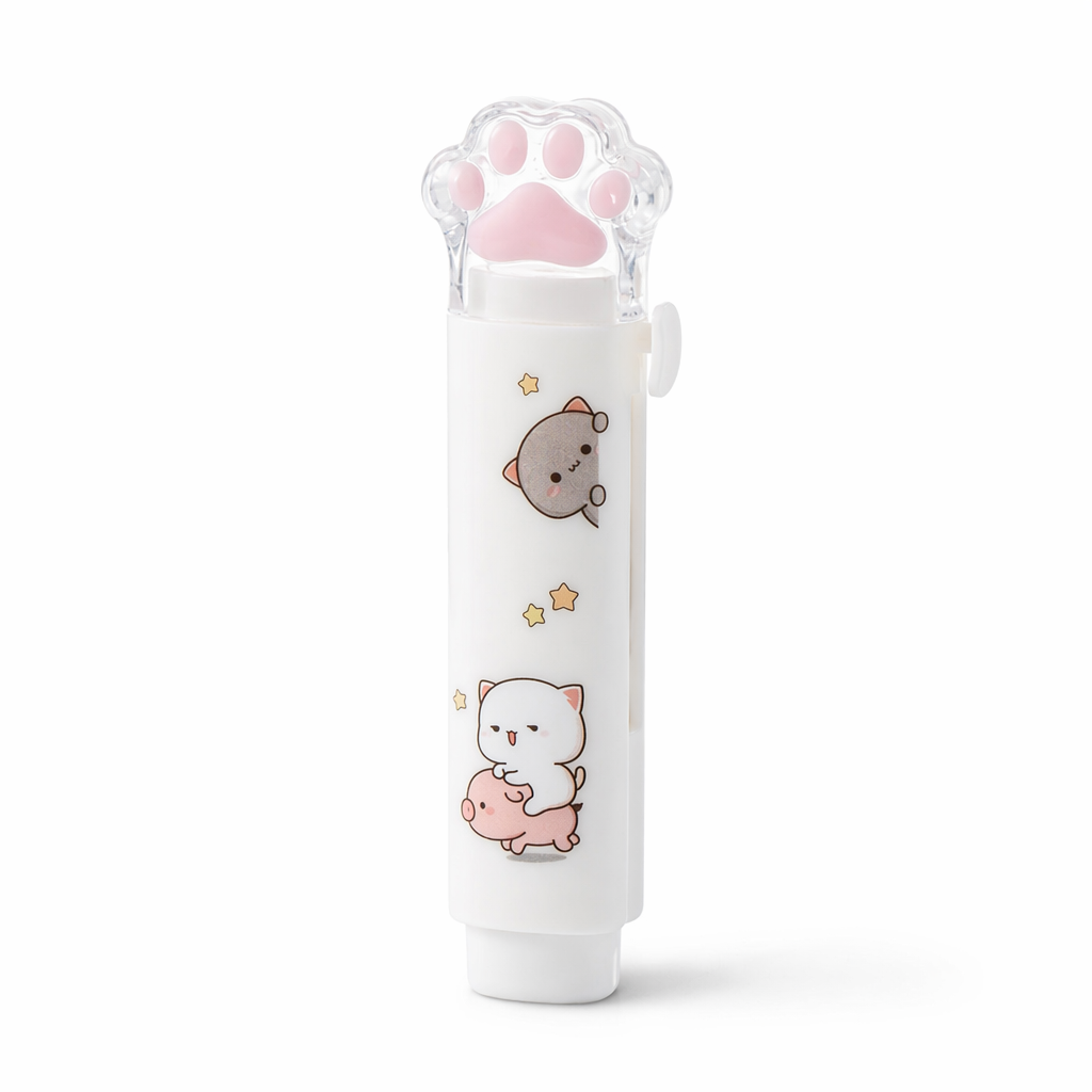 Peach Cat Eraser for Kawaii Stationery Lovers 1