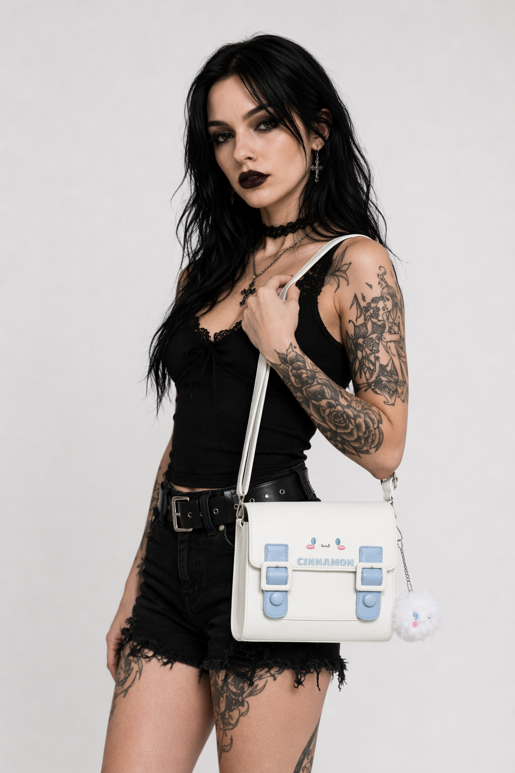 Fairy-Kei Handbags with Cinnamoroll and My Melody Buckles Cinnamoroll