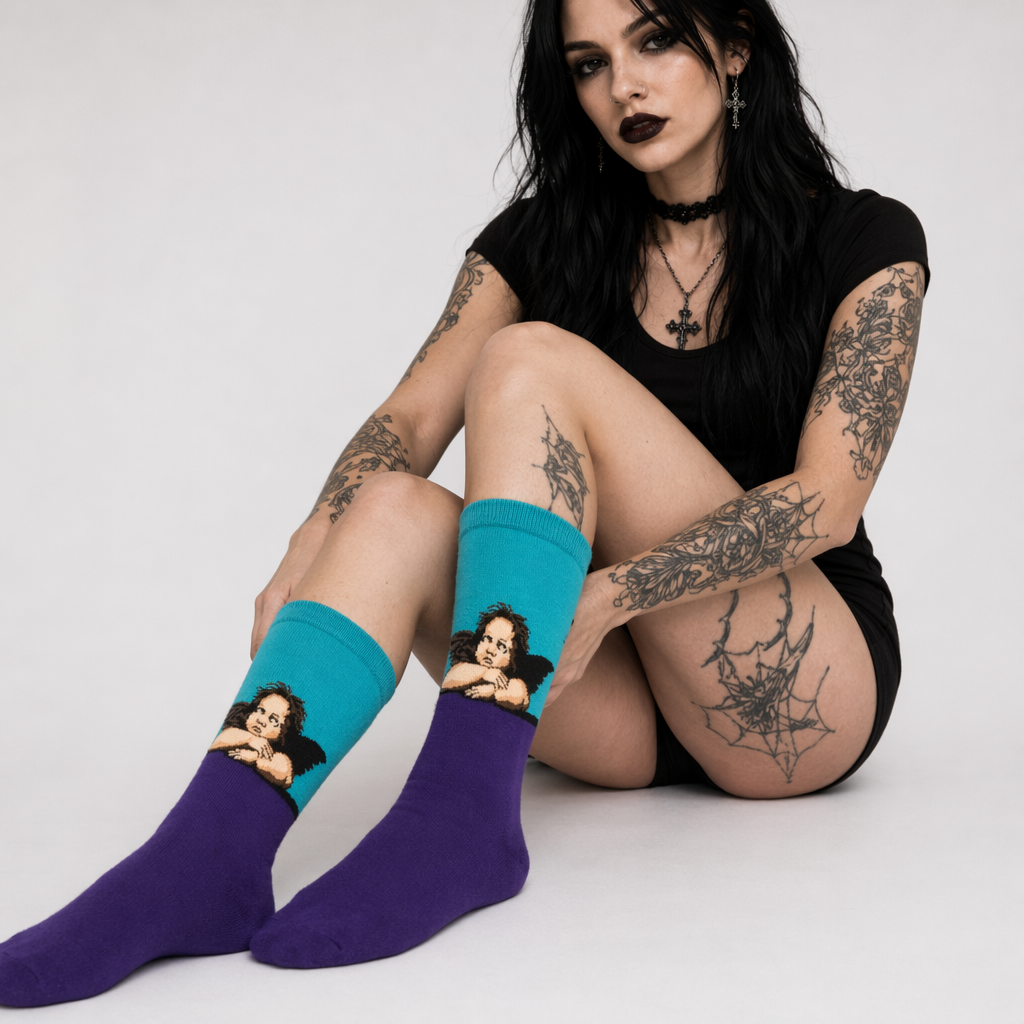 Cozy Knit Socks Featuring Vintage Artwork by Famous Artists 11