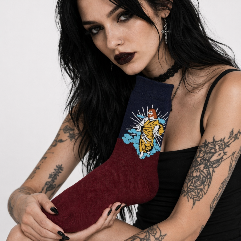 Cozy Knit Socks Featuring Vintage Artwork by Famous Artists 19