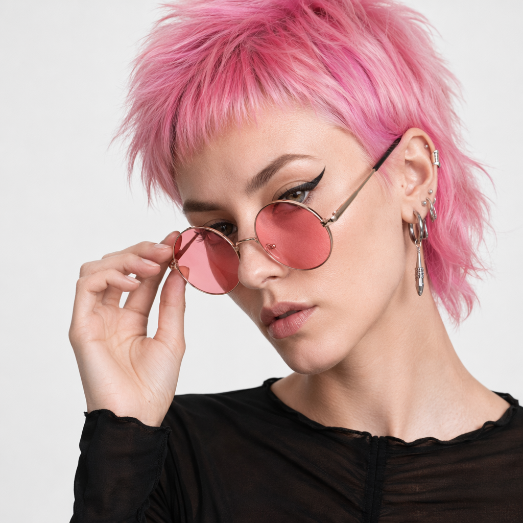 Candy Colored Circle Glasses for Every Style and Aesthetic Red