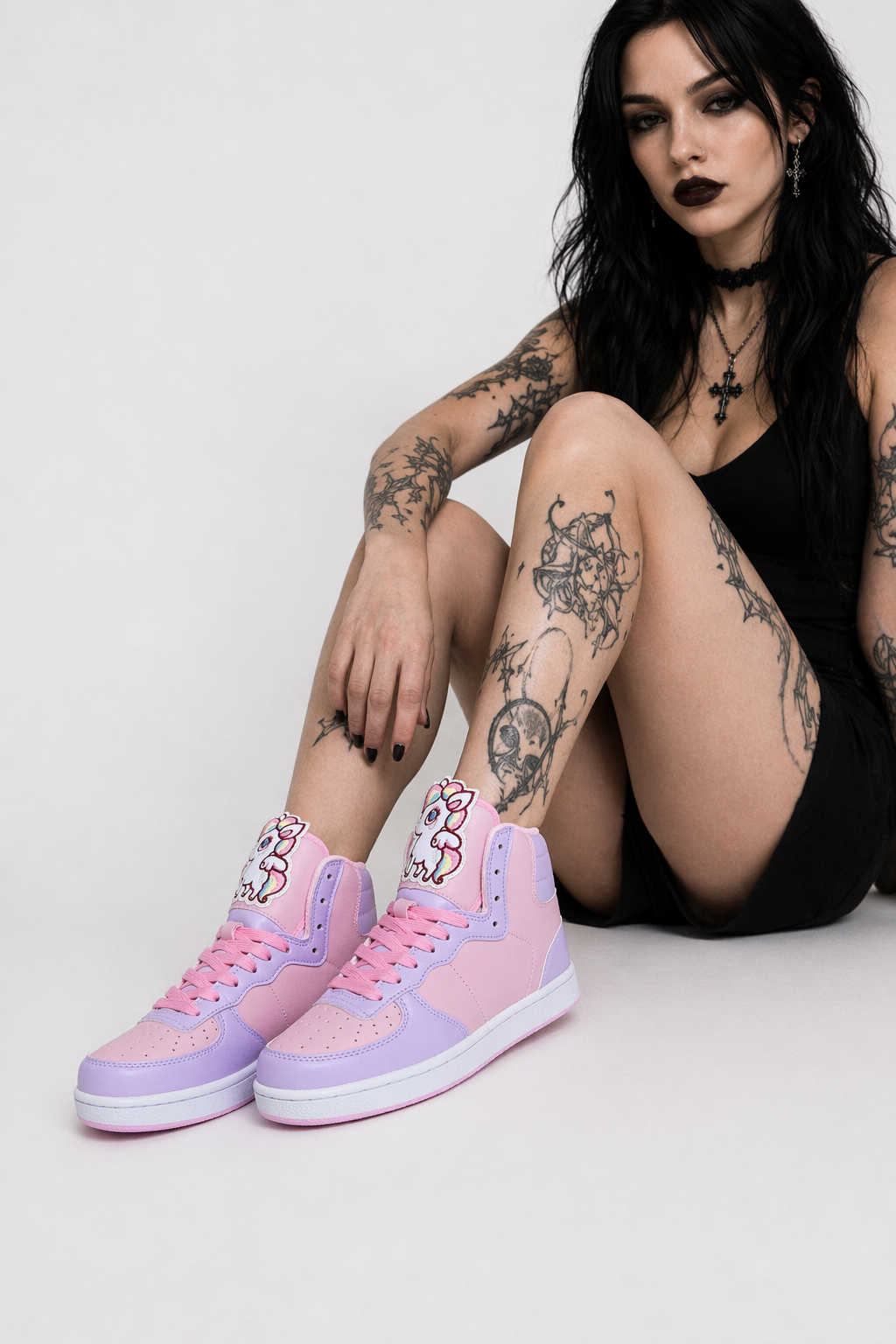 Fairy Kei Rainbow Unicorn Hi Tops for Comfort and Kawaii Style 4