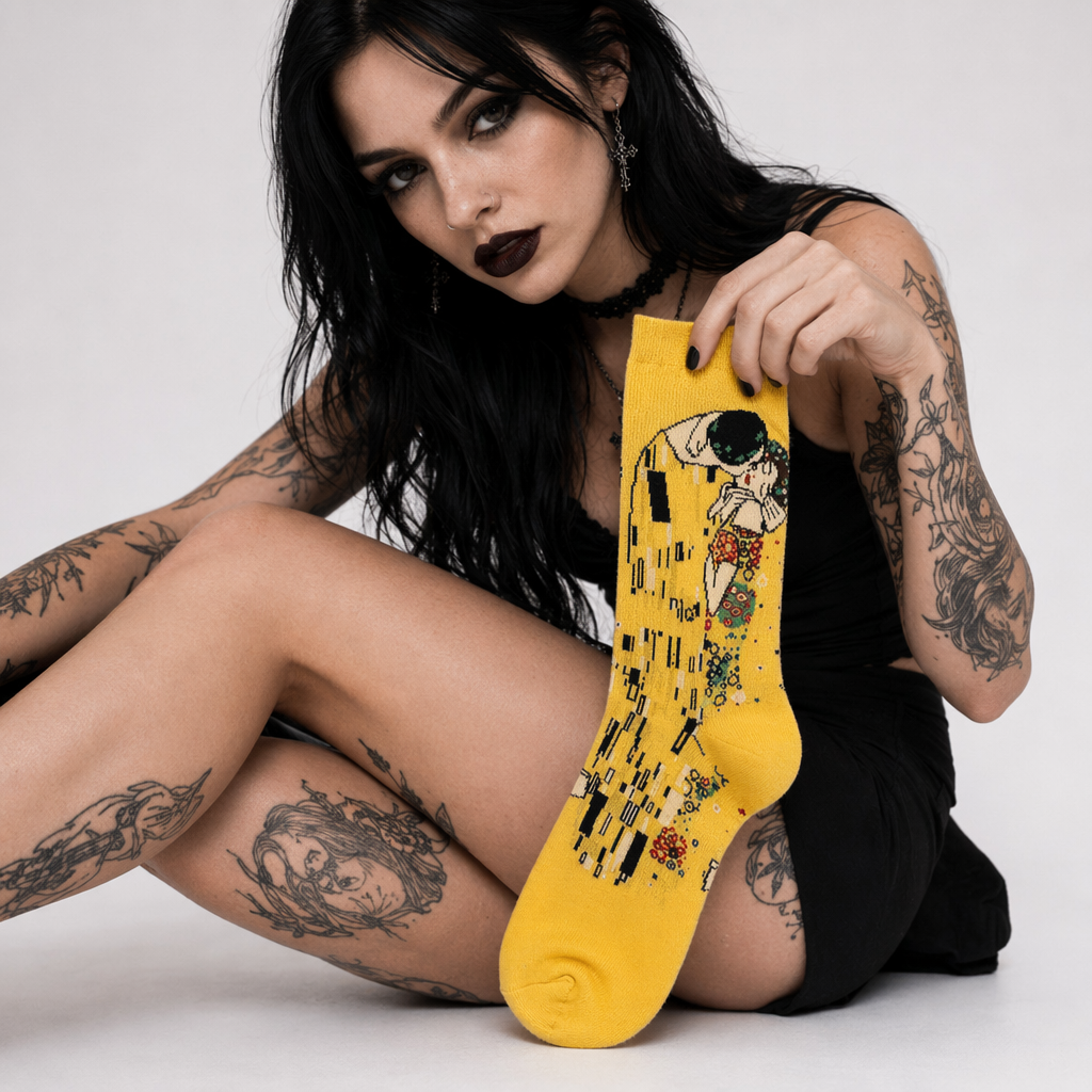 Cozy Knit Socks Featuring Vintage Artwork by Famous Artists 14