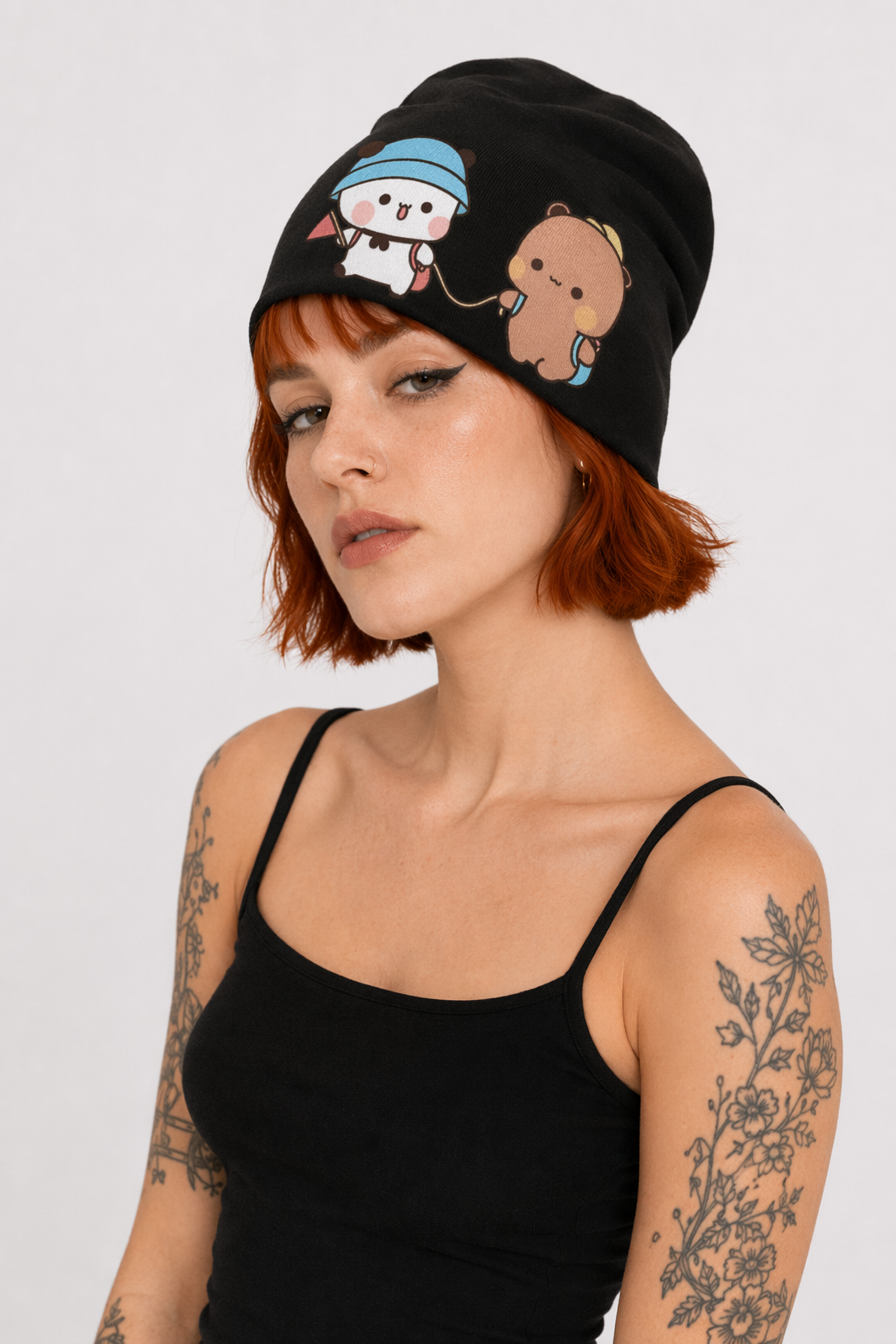 Bubu & Dudu Hat in Comfortable Fabric for a Fun and Stylish Look black