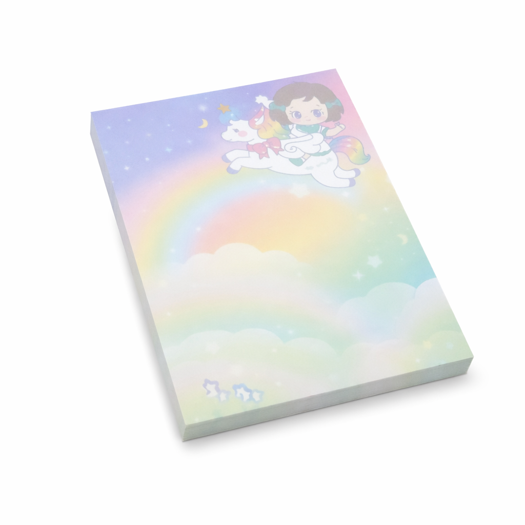 Fairy-Kei Pastel Notepad with 50 Colorful Pages of Kawaii Design Default