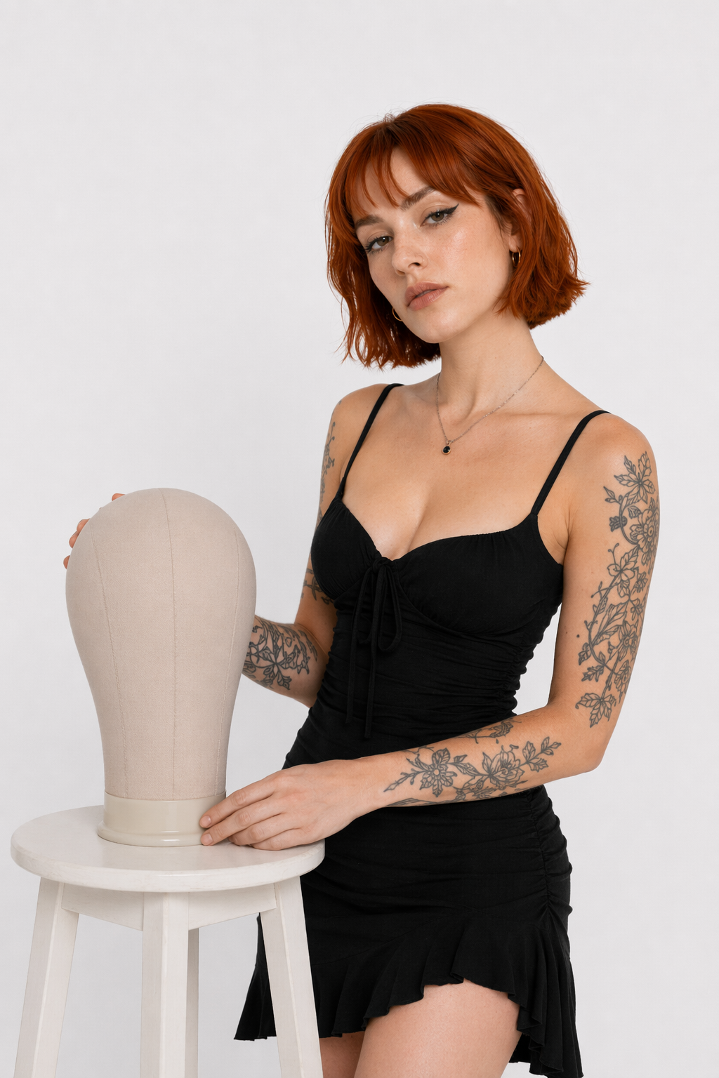 Canvas mannequin wig head 22 inches
