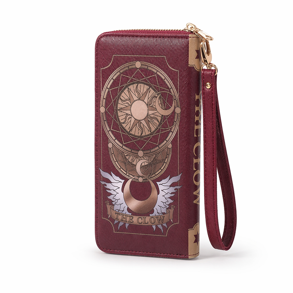 Magical Girl Wallet with Vibrant Artwork and Ample Storage Red