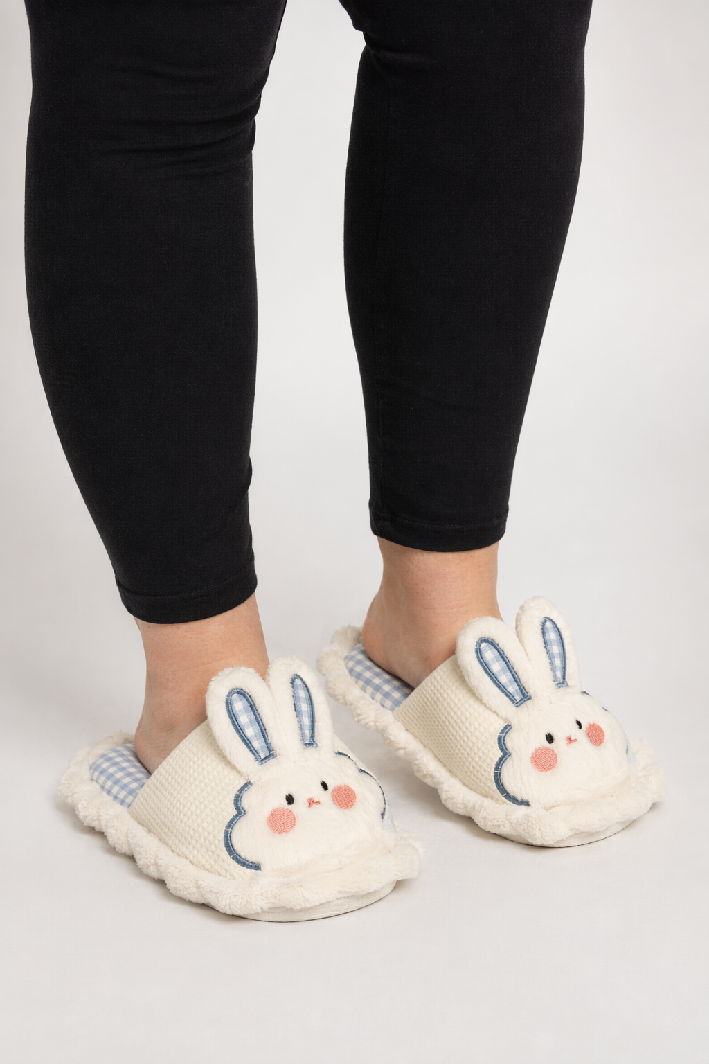 Sweet Bunny Slides for Cozy and Fun Footwear White