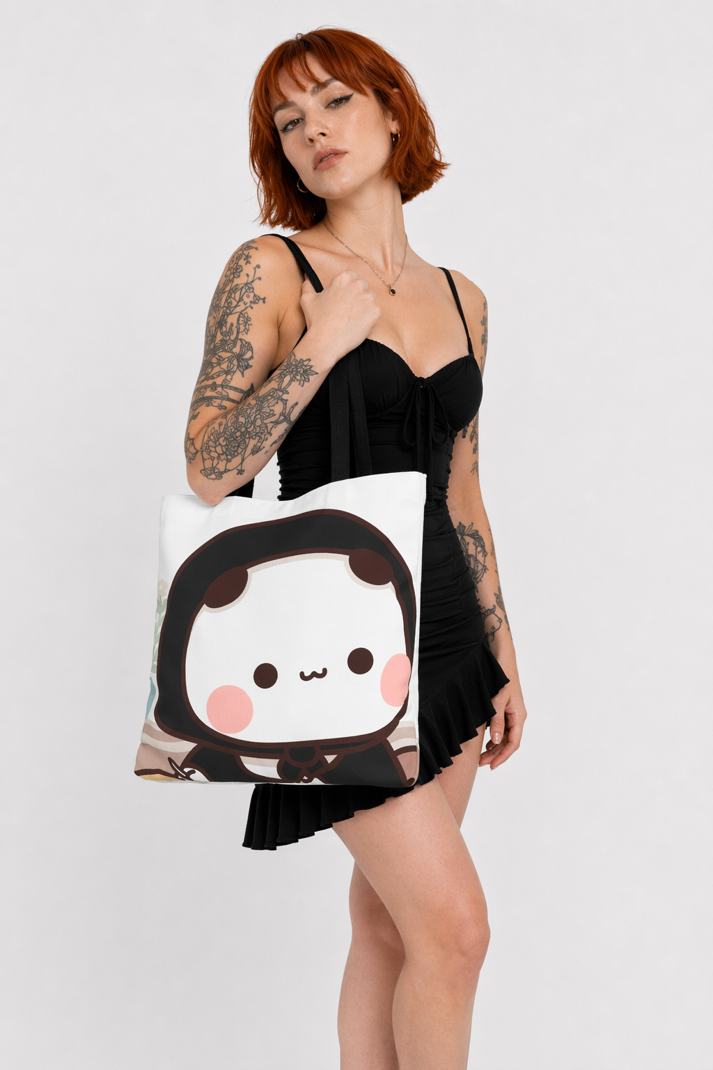 Dudu & Bubu Halloween Tote Bag for Spooky Fun and Everyday Large