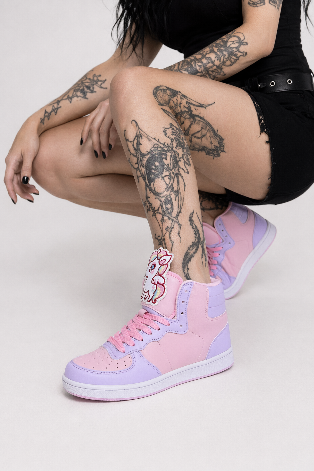 Fairy Kei Rainbow Unicorn Hi Tops for Comfort and Kawaii Style 8